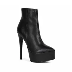 Bota Leona Couro Preto