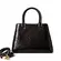 Bolsa de Couro Estampa Avestruz The Aurora Bag Preto