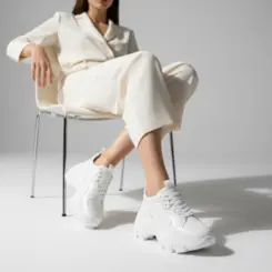 Tenis Stacy Couro Branco
