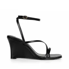 Sandalia Anabela Mirela Preto