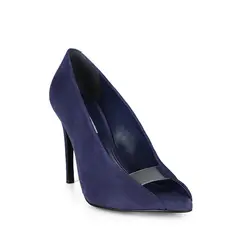 Scarpin Raven Couro Azul Marinho