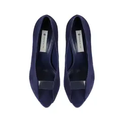 Scarpin Raven Couro Azul Marinho