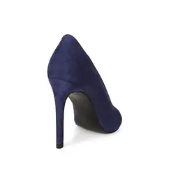 Scarpin Raven Couro Azul Marinho