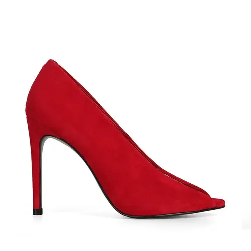 Scarpin Raven Couro Vermelho
