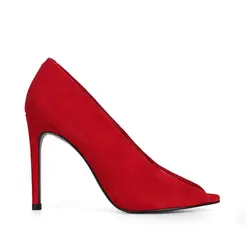 Scarpin Raven Couro Vermelho