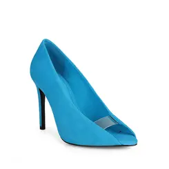 Scarpin Raven Couro Azul
