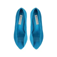 Scarpin Raven Couro Azul