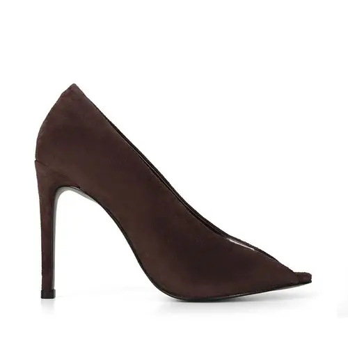 Scarpin Raven Couro Marrom