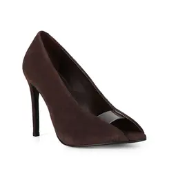Scarpin Raven Couro Marrom