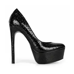 Plataforma Tiffany Avestruz Preto