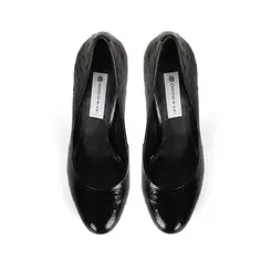 Plataforma Tiffany Avestruz Preto