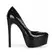 Plataforma Tiffany Avestruz Preto