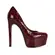 Plataforma Tiffany Avestruz Rubi