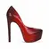Plataforma Tiffany Croco Vermelho