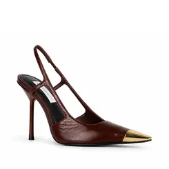 Scarpin Nancy Couro Marrom