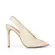Peep Toe Alessia Couro Off White