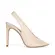 Peep Toe Alessia Couro Off White