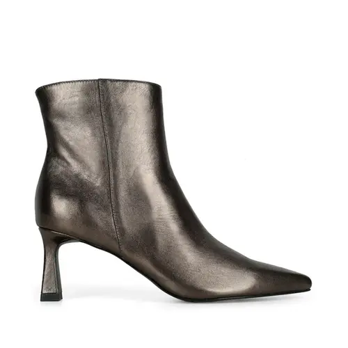 Bota Marcela Couro Pewter