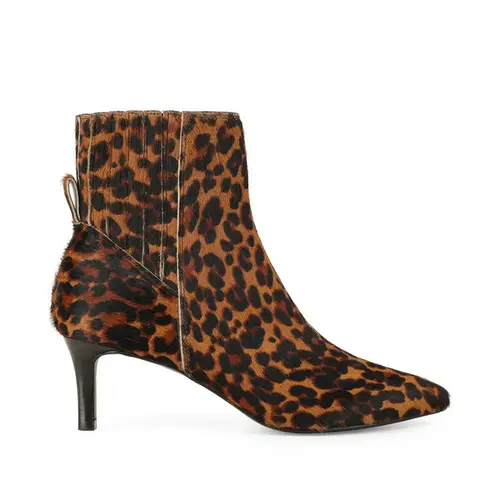 Bota Camille Couro Pelo Leopardo