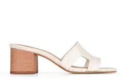 Sandalia Jane Avestruz Off White