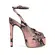 Sandalia Plataforma Olympia Couro Snake Rosa
