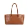 Bolsa de Couro Estampa Avestruz Bellagio Camel