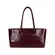 Bolsa de Couro Estampa Avestruz Bellagio Rubi