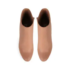 Bota Plataforma Eloah Couro Nude