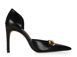 Scarpin Gloria Couro Preto