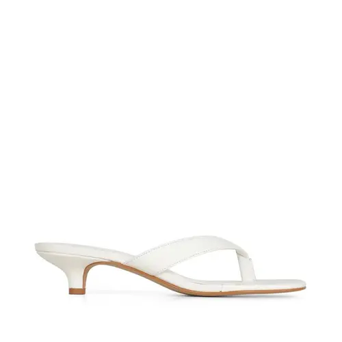 Mule Tayla Couro Branco