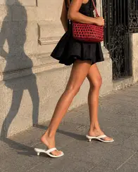 Mule Tayla Couro Branco