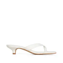 Mule Tayla Couro Branco