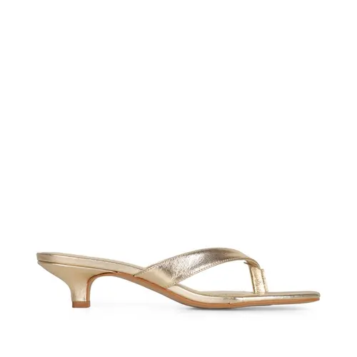 Mule Tayla Couro Ouro