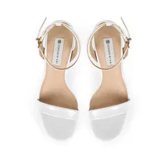 Sandalia Plataforma Darla Verniz Branco