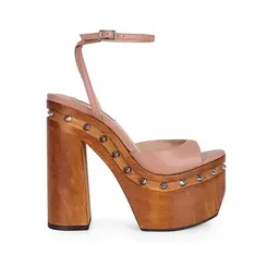 Plataforma Myst Couro Nude