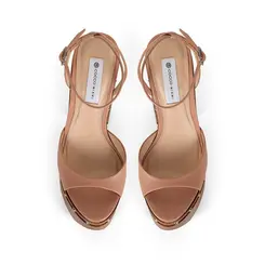 Plataforma Myst Couro Nude