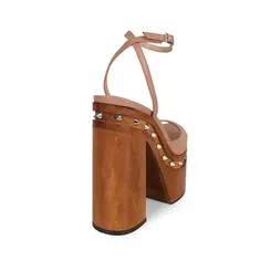 Plataforma Myst Couro Nude