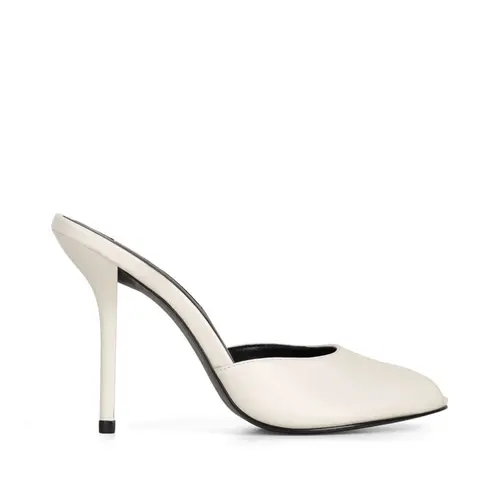 Mule Alure Couro Off White