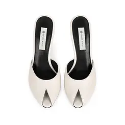 Mule Alure Couro Off White