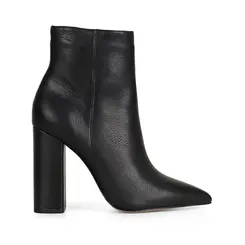 Bota Noticed Couro Preto