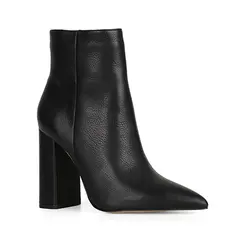 Bota Noticed Couro Preto