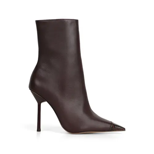 Bota Selene Couro Marrom