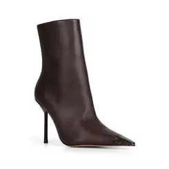 Bota Selene Couro Marrom