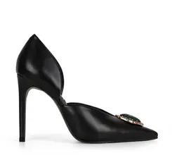 Scarpin Amélia Couro Preto