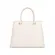 Bolsa de Couro Estampa Avestruz The Aurora Bag Off White