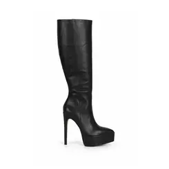 Bota Natasha Couro Preto