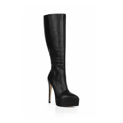 Bota Natasha Couro Preto
