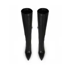 Bota Natasha Couro Preto