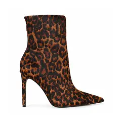 Bota Ivy Couro Pelo Leopardo