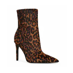 Bota Ivy Couro Pelo Leopardo